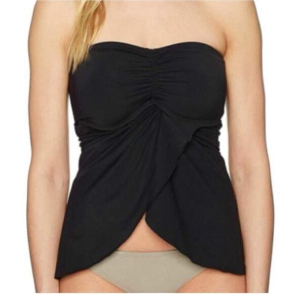 Vince Camuto Strapless Black Swim Top Size S - Picture 1 of 8